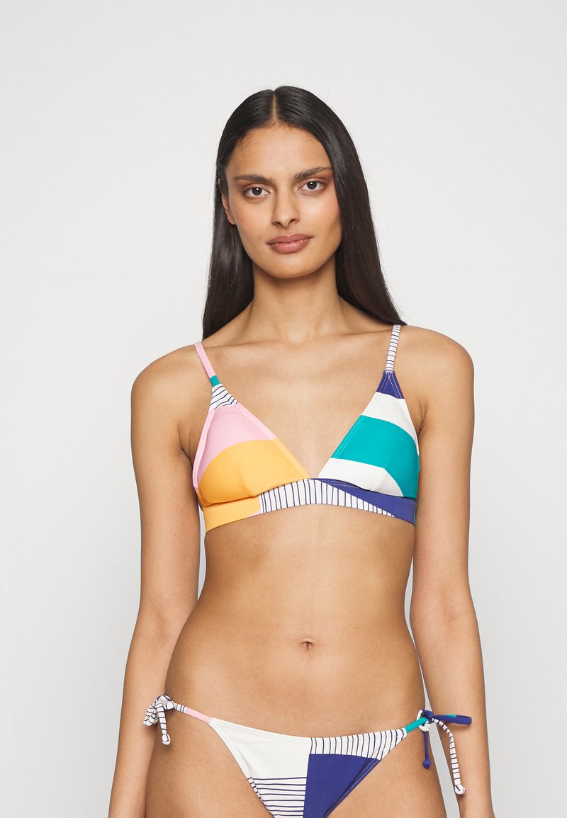 Esprit JOLLA BEACH PADDED TRIANGLE Bikini top sand/multicoloured
