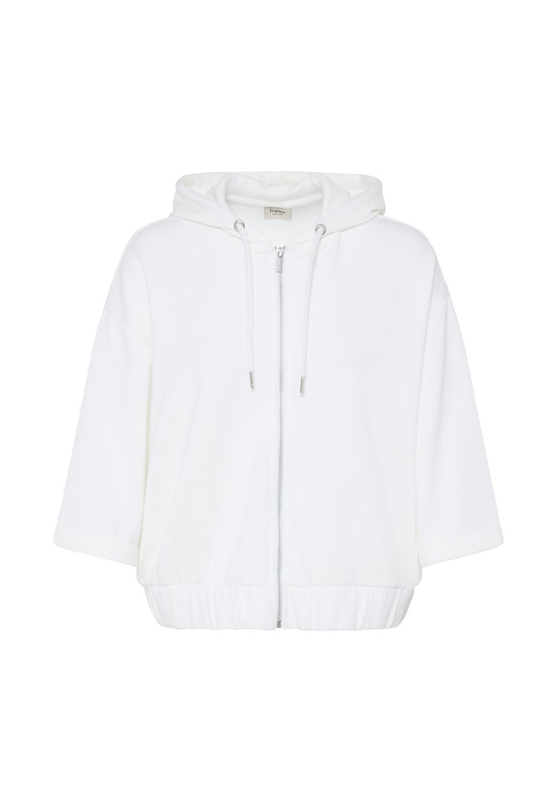 Fransa FRAURORA JA 2 - Zip-up sweatshirt - whisper white/white