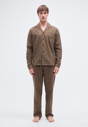 LUDWIG CHECK - Conjunto de pijama - slate brown
