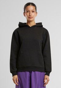 Urban Classics LOOSE BRUSHED - Jersey con capucha - black
