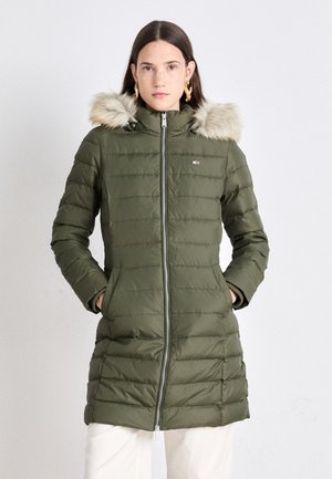 Tommy Jeans ESSENTIAL HOODED  - Daunenmantel - fatigue green