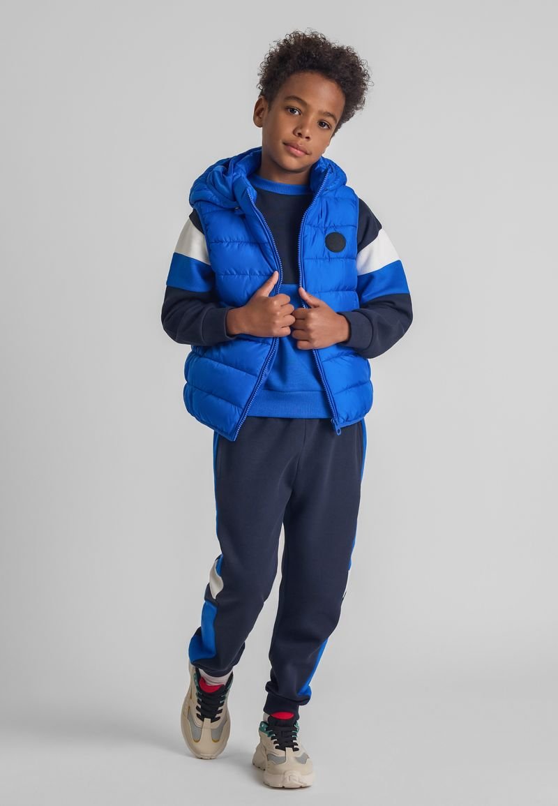 MINOTI QUILTED WITH DETACHABLE HOOD - Liemenė - royal blue