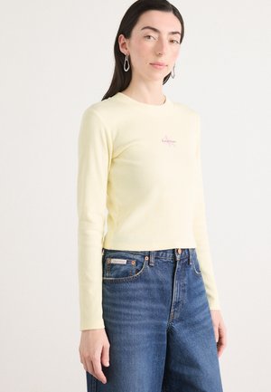 MONOGRAM BABY TEE - Long sleeved top - pear sorbet