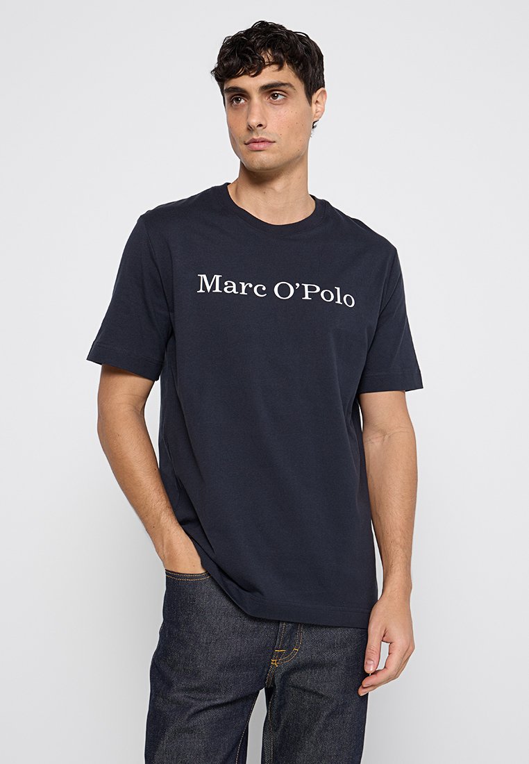 Marc O’Polo T-shirt print donkerblauw