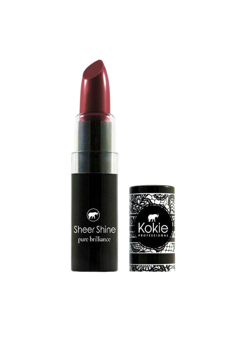 Kokie Cosmetics - KOKIE SHEER SHINE LIPSTICK - BERRY BEST - Huulipuna - purple, Suurenna