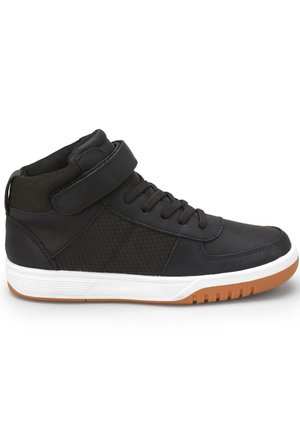 SINGLE STRAP ELASTIC LACE - Sneaker high - black