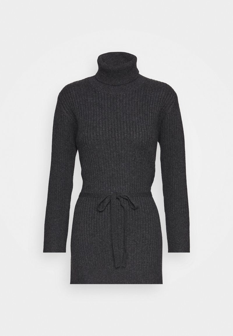 pure cashmere LONG TURTLE NECK  - Maglione - graphite