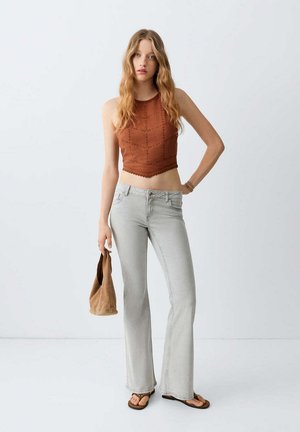 Mango Kids, TEEN - Džíny Straight Fit - grey denim