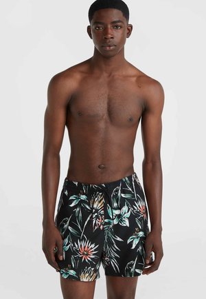 CALI - Short de bain - black tropicana