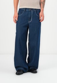 Jaded London - PINSTRIPE CARPENTER UNISEX - Jeans a sigaretta - blue Immagine in miniatura 1