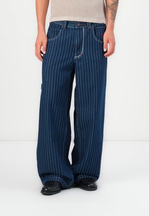 PINSTRIPE CARPENTER UNISEX - Jeans Straight Leg - blue