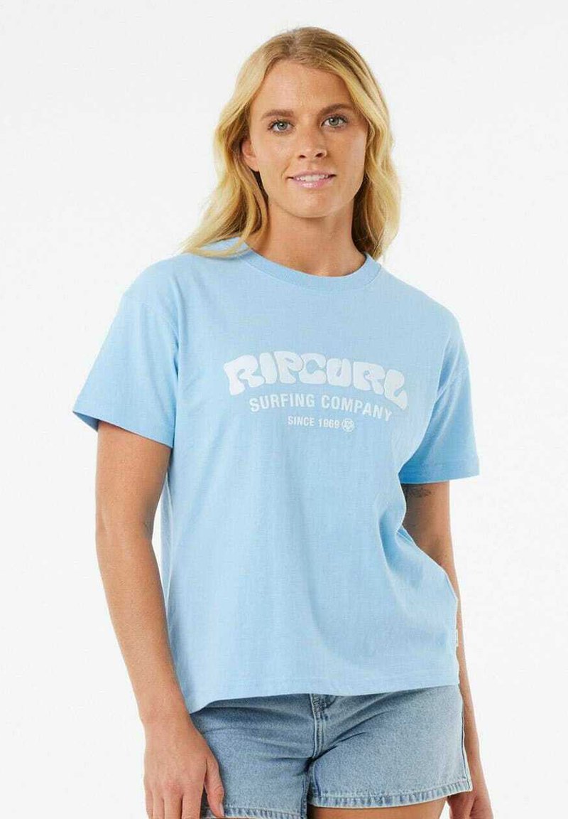 Rip Curl SURF PUFF - T-shirts print - mid blue