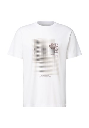 Street One MEN, CREW NECK T-SHIRT WITH PRINT - T-shirt con stampa - bright white