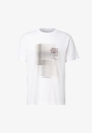 Street One MEN, CREW NECK T-SHIRT WITH PRINT - T-Shirt print - bright white