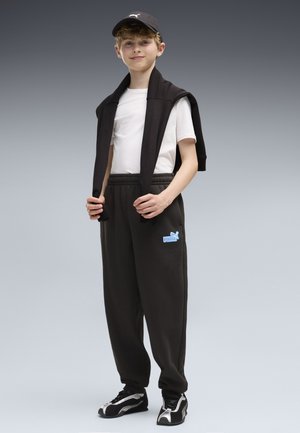 Puma, ESSENTIALS LOGO LAB RELAXED JOGGINGHOSE - Jogginghose - black