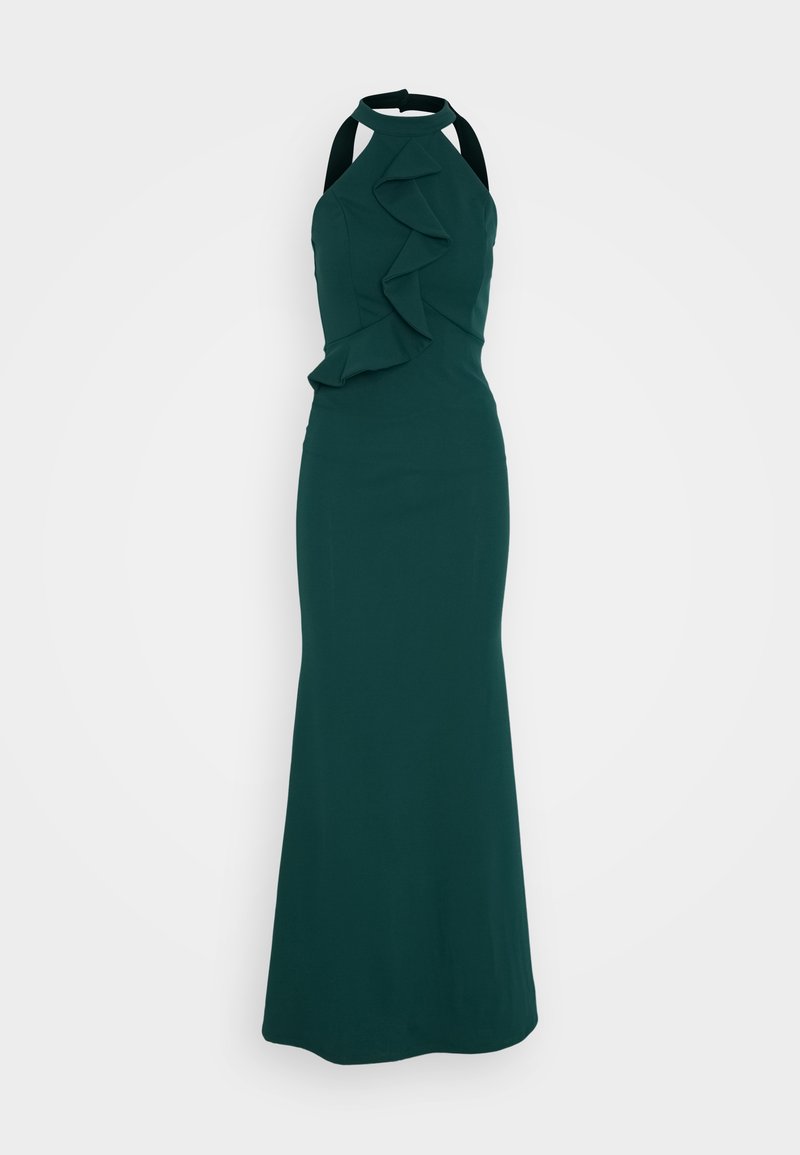 WAL G. TILLY RUFFLE HALTER NECK MAXI DRESS - Jerseykleid - forest 