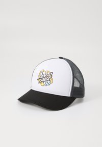 Santa Cruz - FLAMING DICE DOT UNISEX - Cap - white/grey Thumbnail Image 1