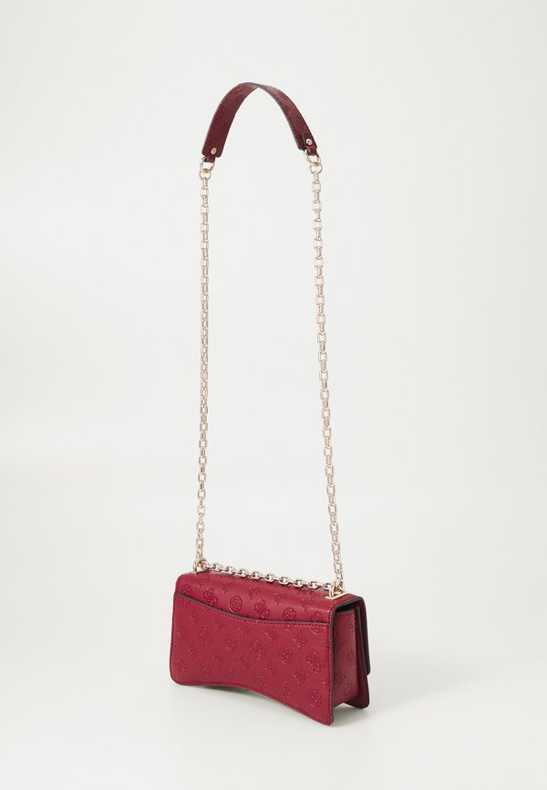 GERTY CONVERTIBLE XBODY FLAP - Cross body bag - claret2