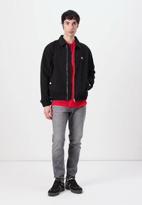 Tommy Jeans ESSENTIAL FLAG JACKET - Bombejakke - black
