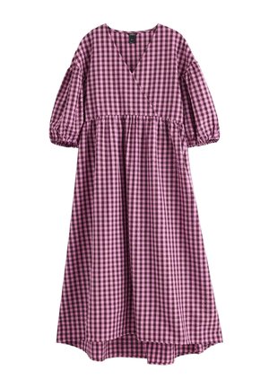 Lindex, LINDEX MIDI DRESS IN SEERSUCKER LINDEX - Hverdagskjole - pink