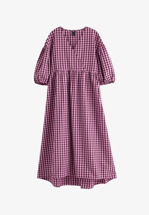 Lindex, LINDEX MIDI DRESS IN SEERSUCKER LINDEX - Freizeitkleid - pink