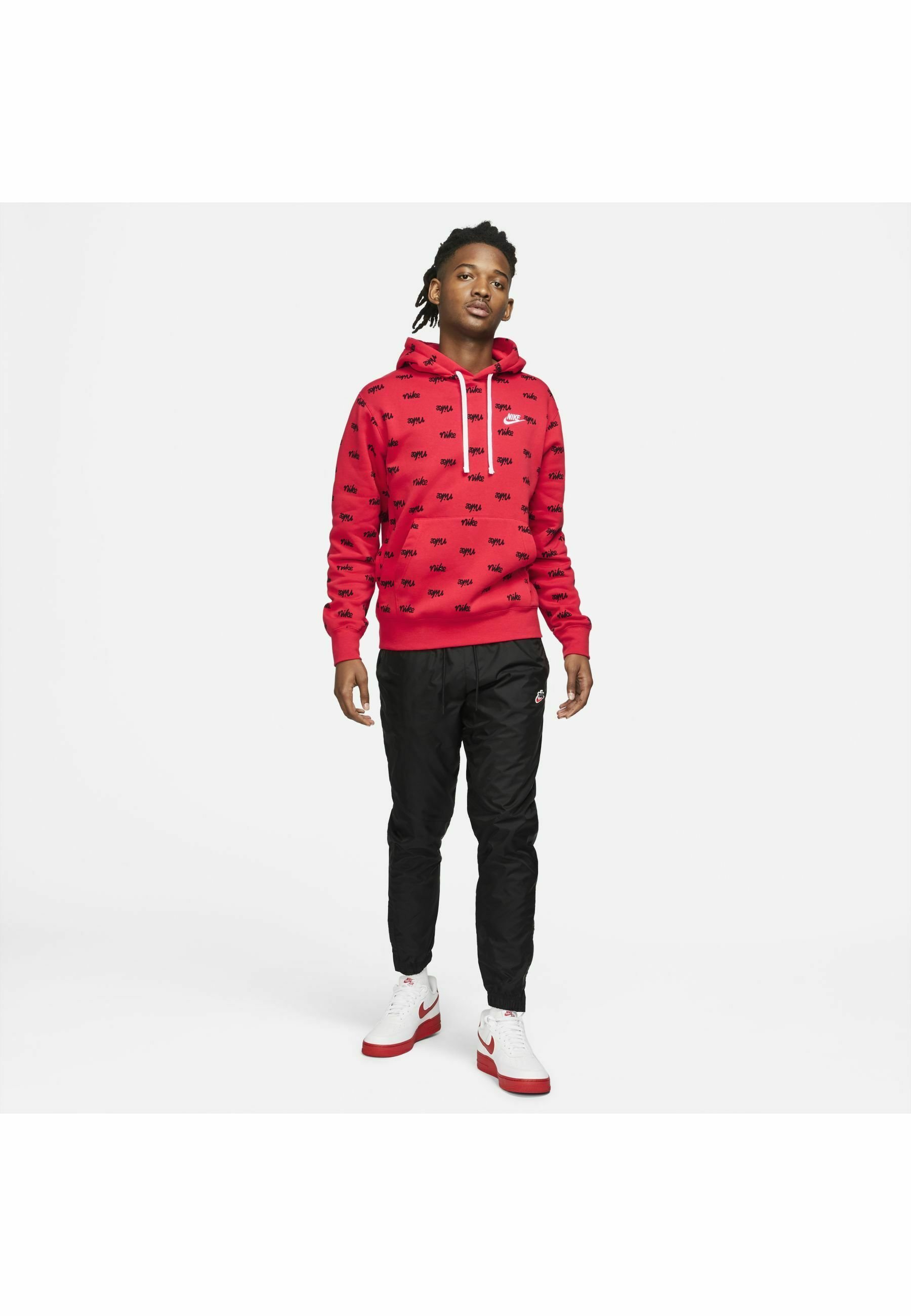Nike hoodie with red writing Clearance