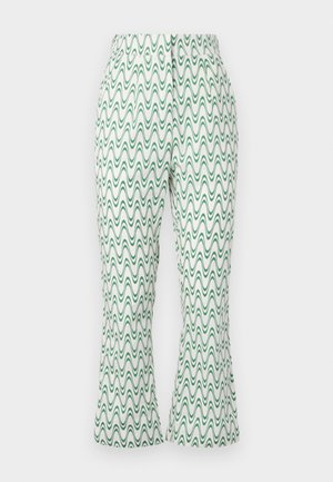 Glamorous, SIDE SPLIT HIGH WAISTED FLARES - Püksid - green