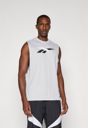 BASKETBALL LOGO TANK - Top - light grey marl