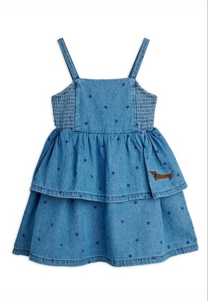 DENIM DOTS STRAP DRESS - Denimkjoler - blue