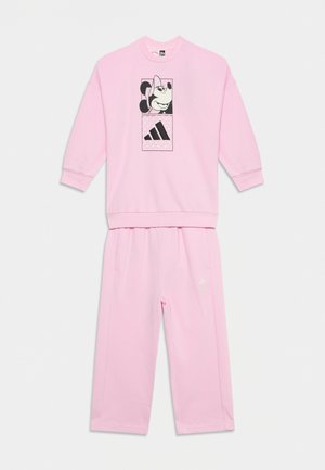adidas Performance INFANTS DISNEY MINNIE JOGGER  UNISEX SET - Pantalon de survêtement - clear pink/off white