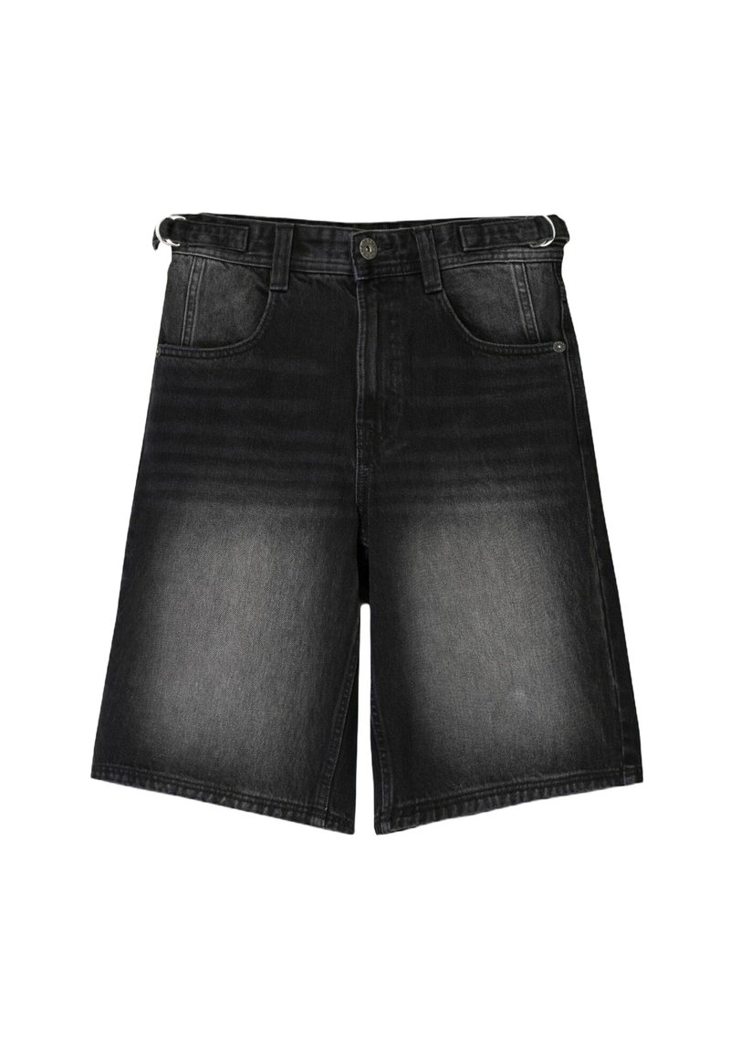 High Waist Jeansshorts Schwarze Kurze Jeans Damen Bershka Denim