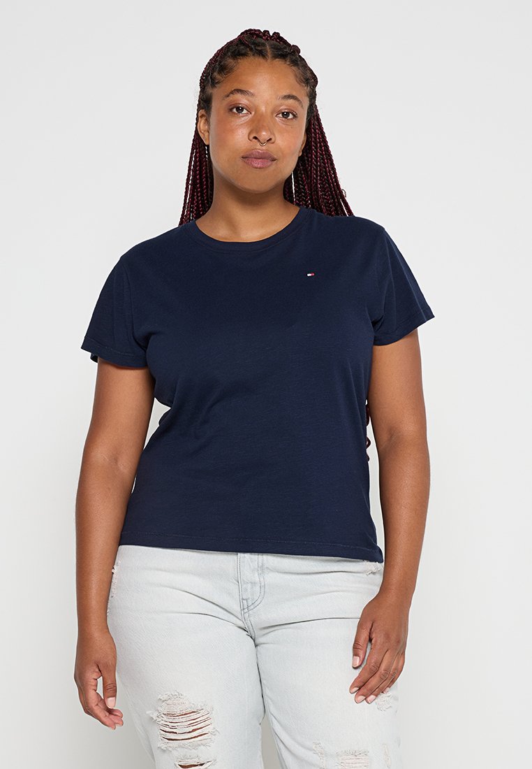 Tommy Jeans T-shirt basic donkerblauw Tommy Jeans T-shirt basic donkerblauw