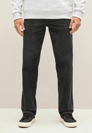 Next Regular Fit Stretch - Jeansy Straight Leg - black