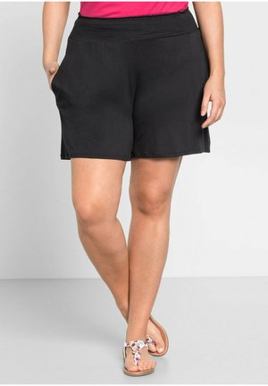 Sheego, Shorts - schwarz