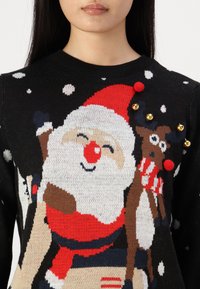 Vero Moda VMSANTASCOOTER O NECK X MAS - Svetrík - black