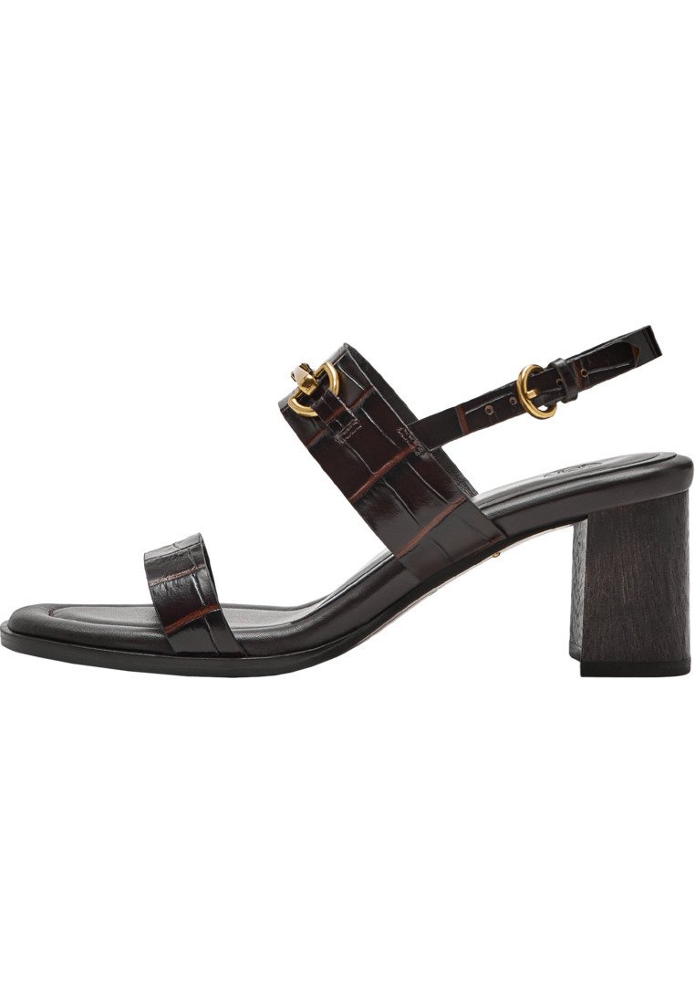 Massimo Dutti Sandalen met hoge hak - brown/bruin - Zalando.be