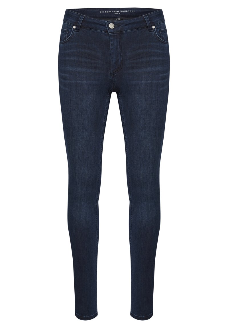My Essential Wardrobe Slim fit jeans donkerblauw denim