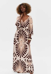 blue shadow Maxi-jurk - brown