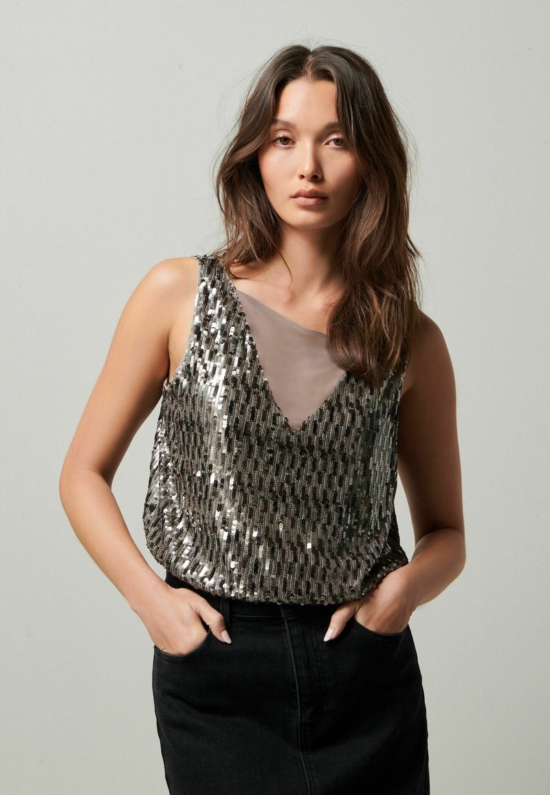 Next PANEL HEATSEAL  - Blouse - gold