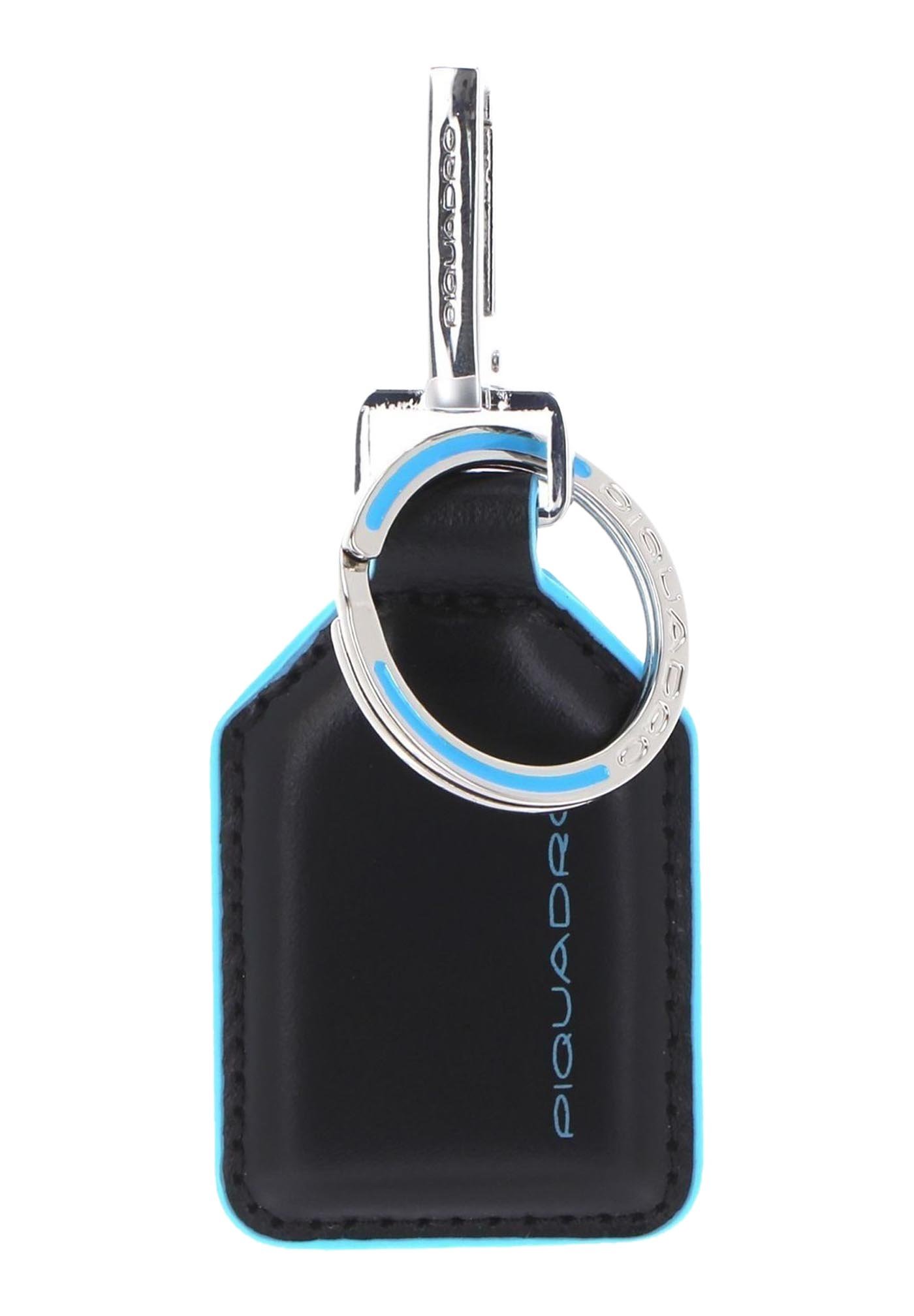 Portachiavi Piquadro Blue Square In Pelle - Con Moschettone, Design Elegante E Nero - Foto 9
