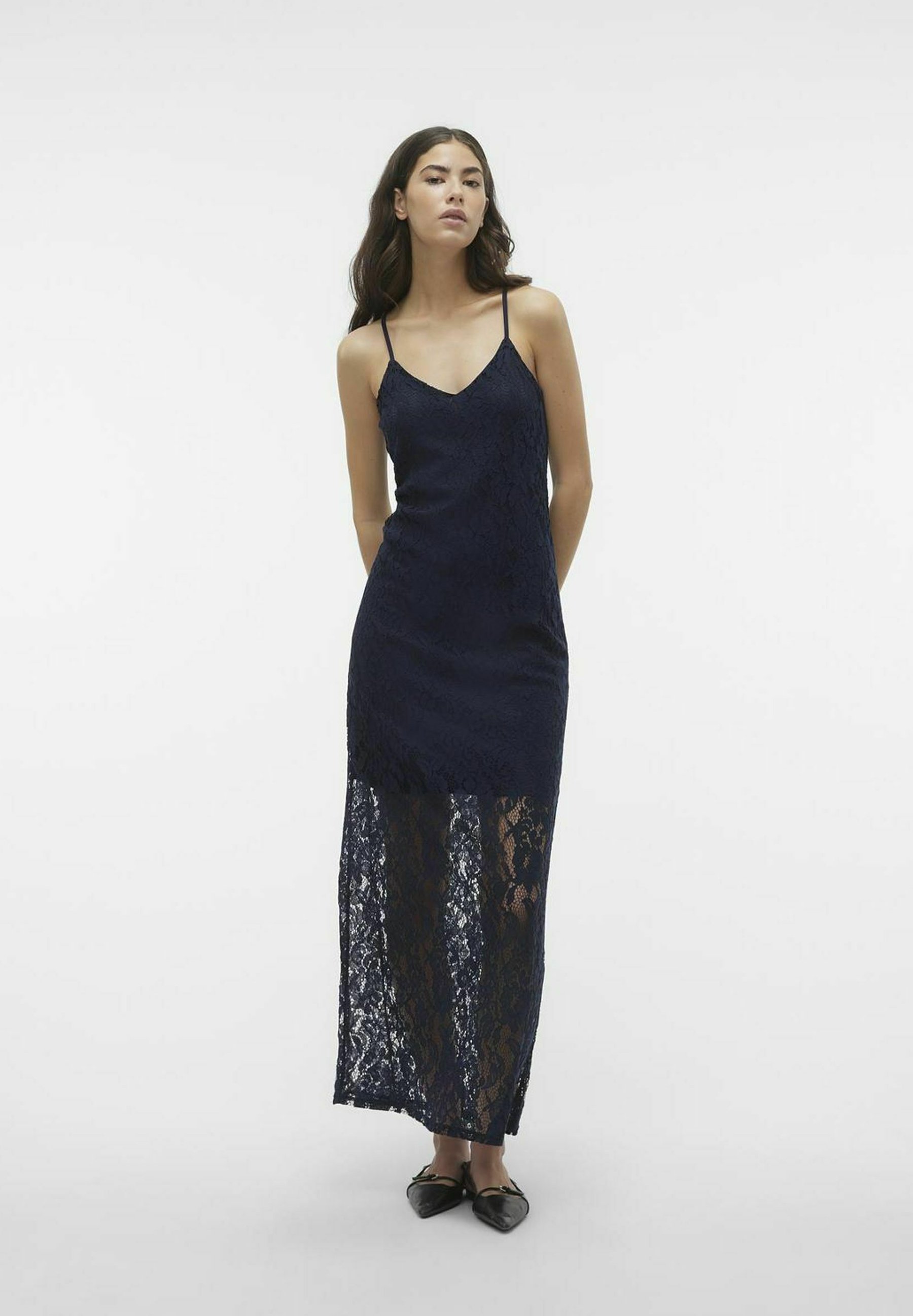 Robe D'été Vero Moda - Bordeaux, Taille 40/42 - En Mousseline Scintillante, Style Trapèze