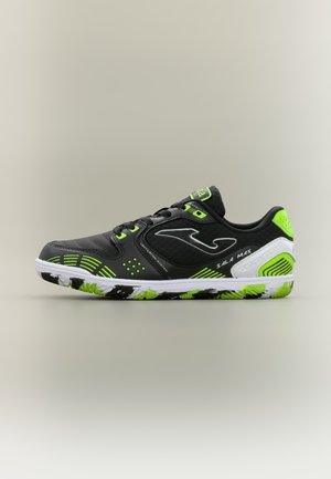 Joma SALA MAX JR INDOOR UNISEX - Футболни обувки за игра на закрито - black/neon green