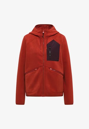 Cecil, JACKE AUS FLEECE MIT KAPUZE - Fleecejas - light russet red