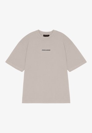 Pegador LOGO BOXY TEE - T-shirt med print - washed light beige