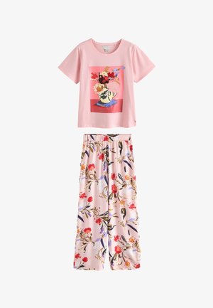 B by Ted Baker, REGULAR FIT - PINK FLORAL T-SHIRT & PYJAMAS SET - Pyjama set - pink floral