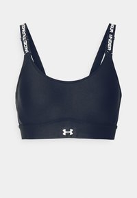INFINITY MID BRA - Medium support sports bra - black/white