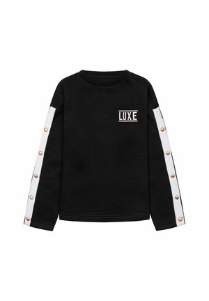 MOCK POPPER  - Fleece jumper - black