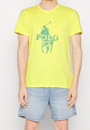 T-shirt med print - yellow