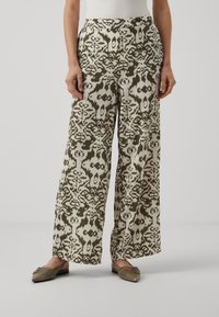 ONLY - ONLNOVA LIFE LUX TORI WIDE - Trousers - kalamata Thumbnail Image 1