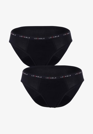Lovable SLIP MESTRUALI FLUSSO ABBONDANTE-2 PACK - Mutande mestruali - Black